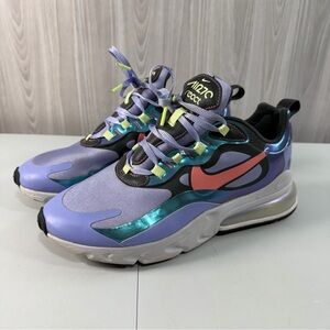 Nike Air Max 270 React Smoke Purple Gray Shoes CU4818-001 Sneakers Women’s 9